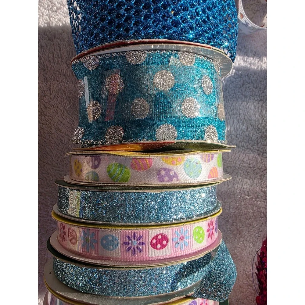 Holiday Inspirations Ribbon Lot Mickey‎ Halloween Easter Burlap Sequin Trim A5